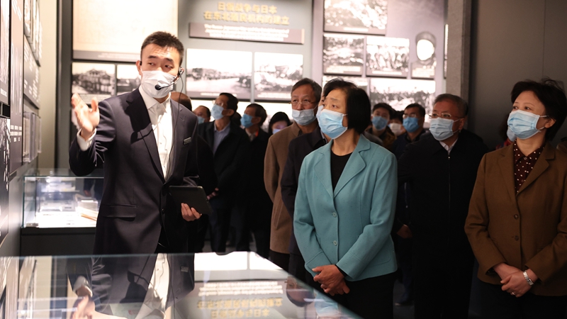 苏辉一行前往“九·一八”历史博物馆开展党史学习教育